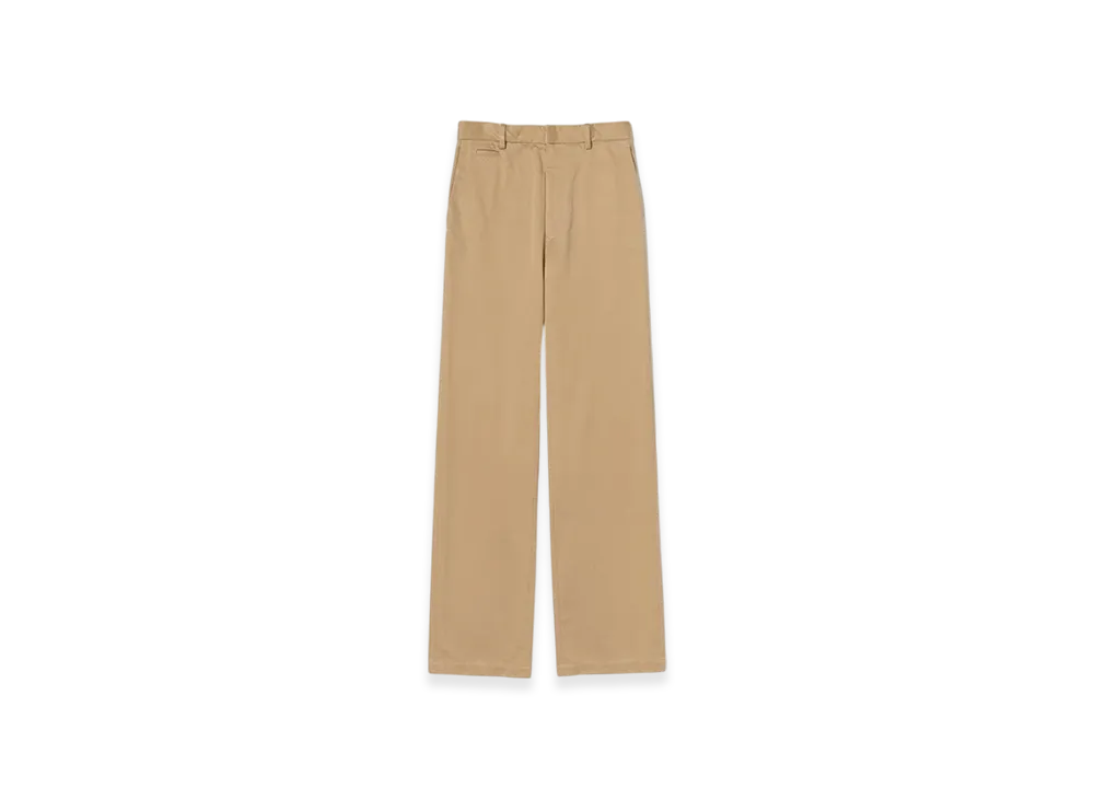 AURALEE Washed Finx Chino Narrow Pants "Camel Brown"