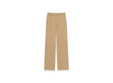 AURALEE Washed Finx Chino Narrow Pants "Camel Brown"