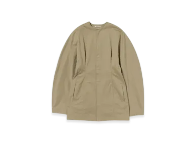 AURALEE Washed Finx Chino Half Coat "Light Khaki"