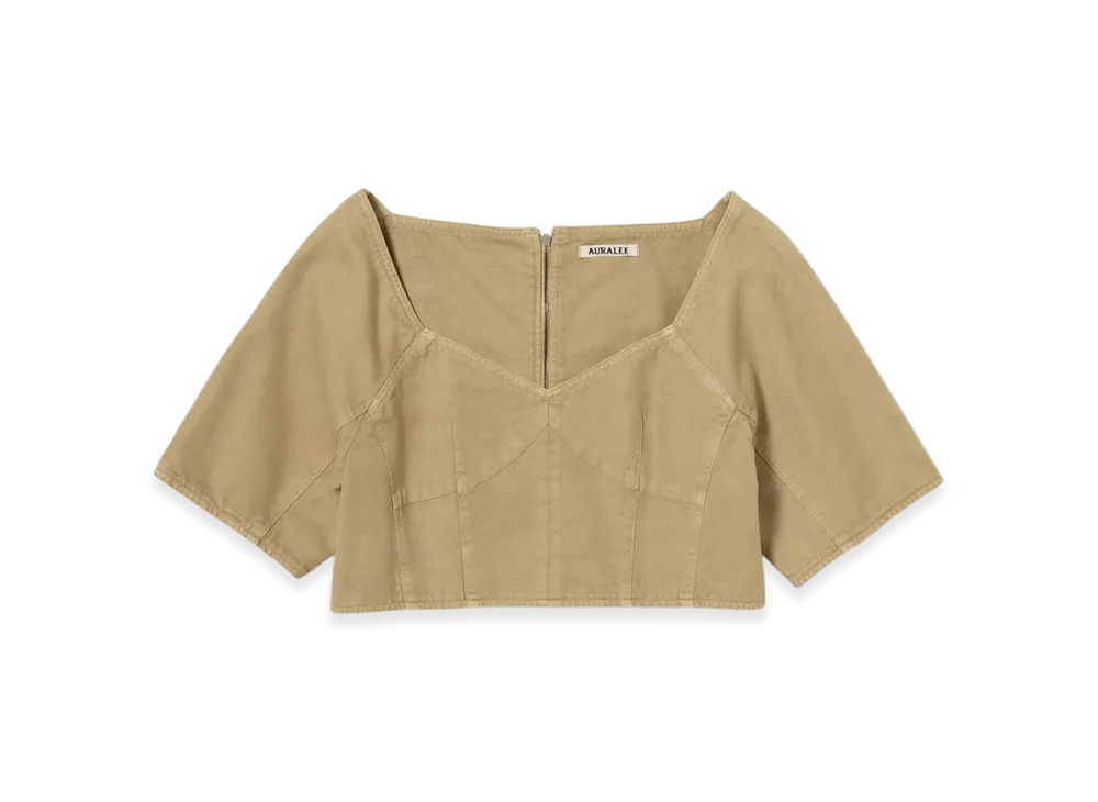 AURALEE Product Dyed Finx Gabardine P/O "Dyed Beige"