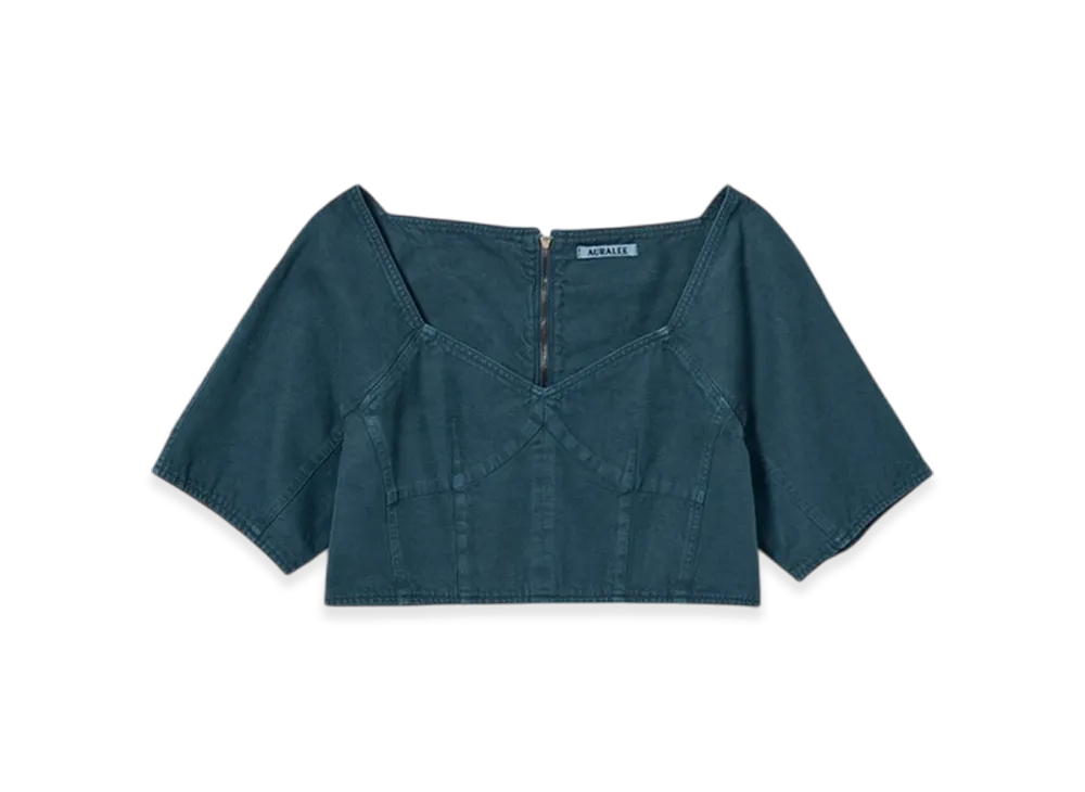 AURALEE Product Dyed Finx Gabardine P/O "Dyed Navy"