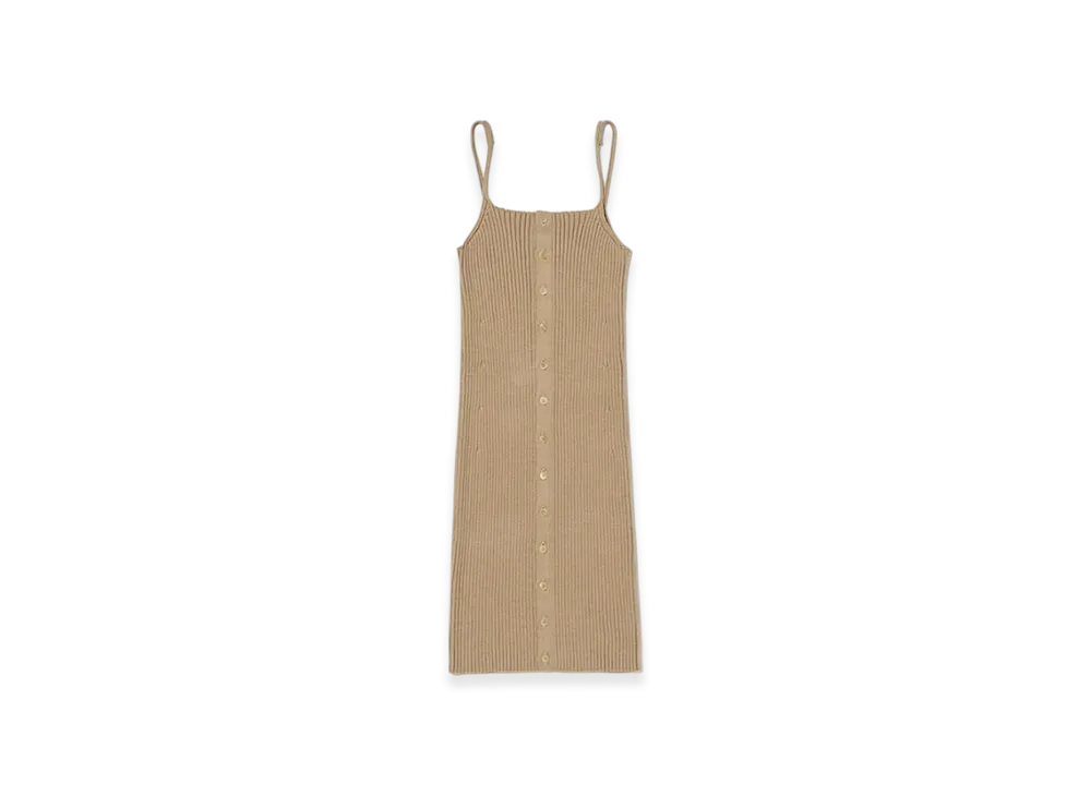 【AURALEE】コットンシルク リブニット キャミ ミニドレス AURALEE(オーラリー) 25SSCOTTON SILK STRETCH DOUBLE FACE KNIT