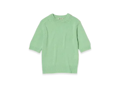AURALEE Summer Cashmere Knit Tee "Light Green"