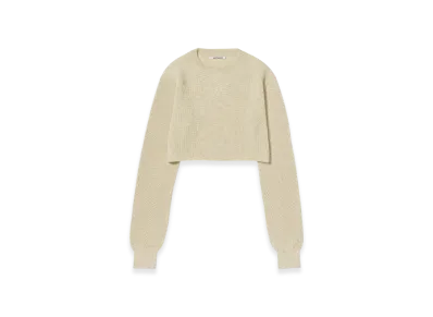 AURALEE Flat Yarn Rib Knit Short P/O "Ivory"