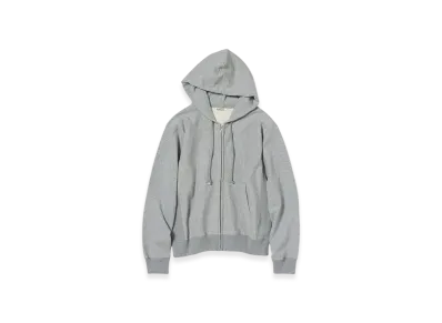 AURALEE Smooth Soft Bd Sweat Zip Parka "Grey"