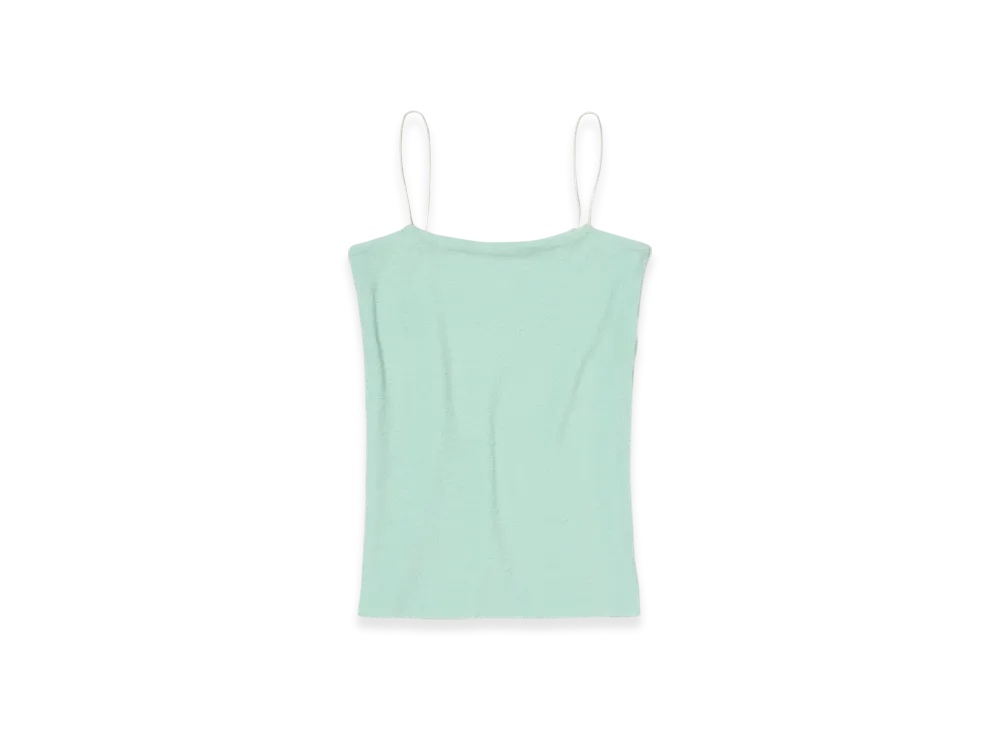 AURALEE Washable Wool Pile Long Bare Top "Light Aqua"