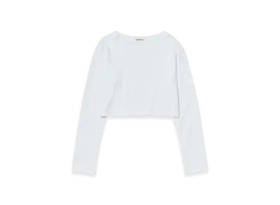 AURALEE Pima Cotton Jersey Boat Neck P/O "White"