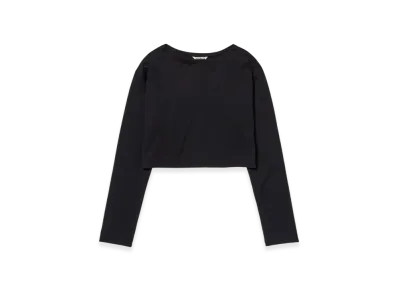 AURALEE Pima Cotton Jersey Boat Neck P/O "Black"