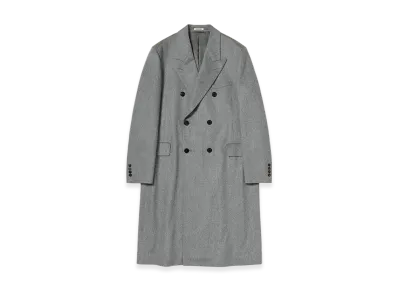 AURALEE Cashmere Moleskin Coat "Top Gray"