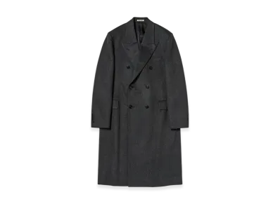 AURALEE Cashmere Moleskin Coat "Top Charcoal"
