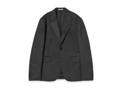AURALEE Cashmere Moleskin Jacket "Black"