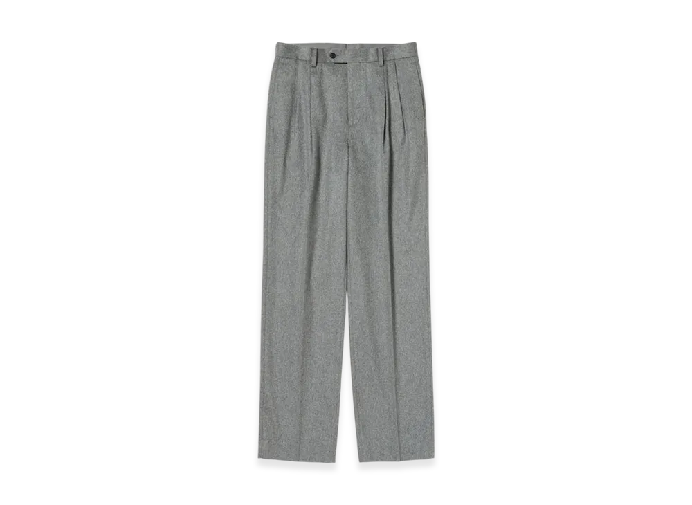 AURALEE Cashmere Moleskin Two-Tuck Slacks 