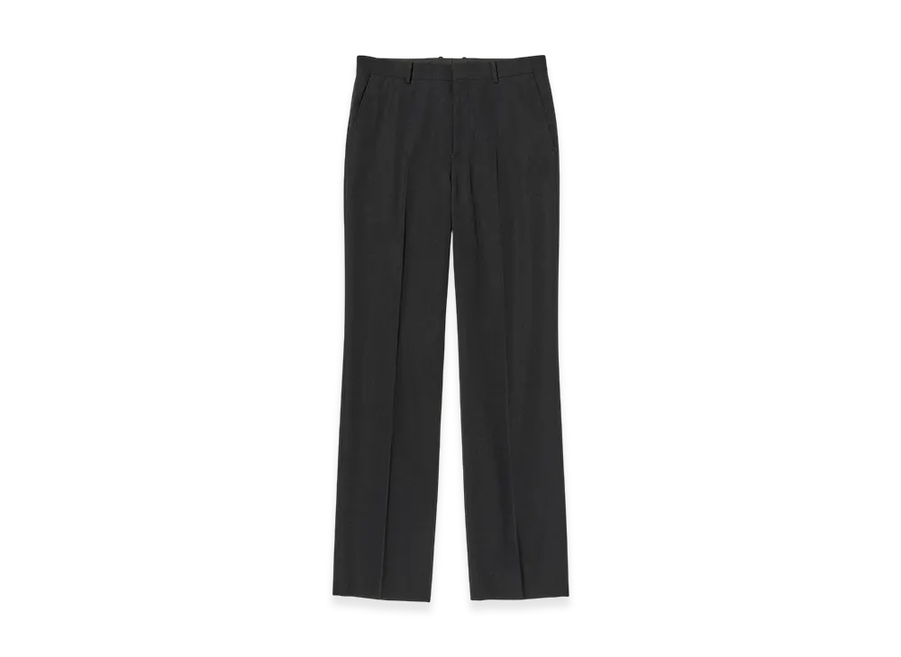 AURALEE Light Wool Max Gabardine Slacks "Top Black"