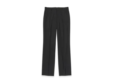 AURALEE Light Wool Max Gabardine Slacks "Top Black"