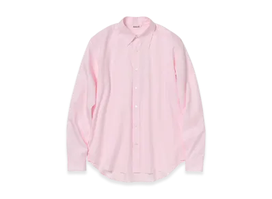 AURALEE Finx Ox Chambray Shirt "Pale Pink"