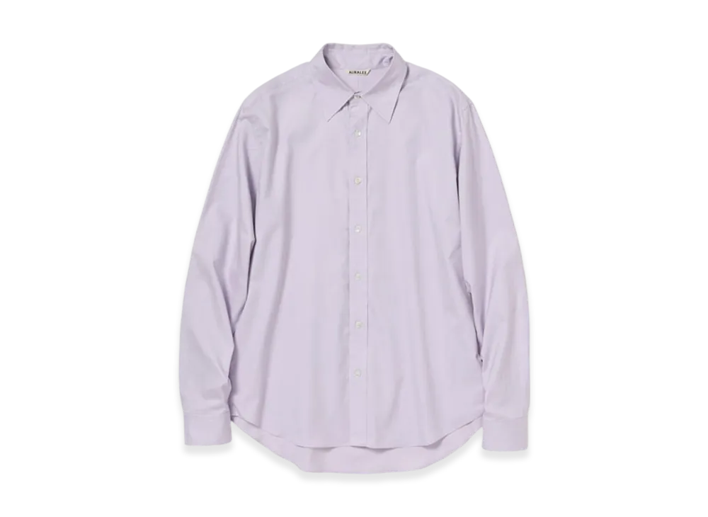 AURALEE Finx Ox Chambray Shirt "Pale Purple"