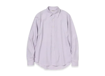 AURALEE Finx Ox Chambray Shirt "Pale Purple"