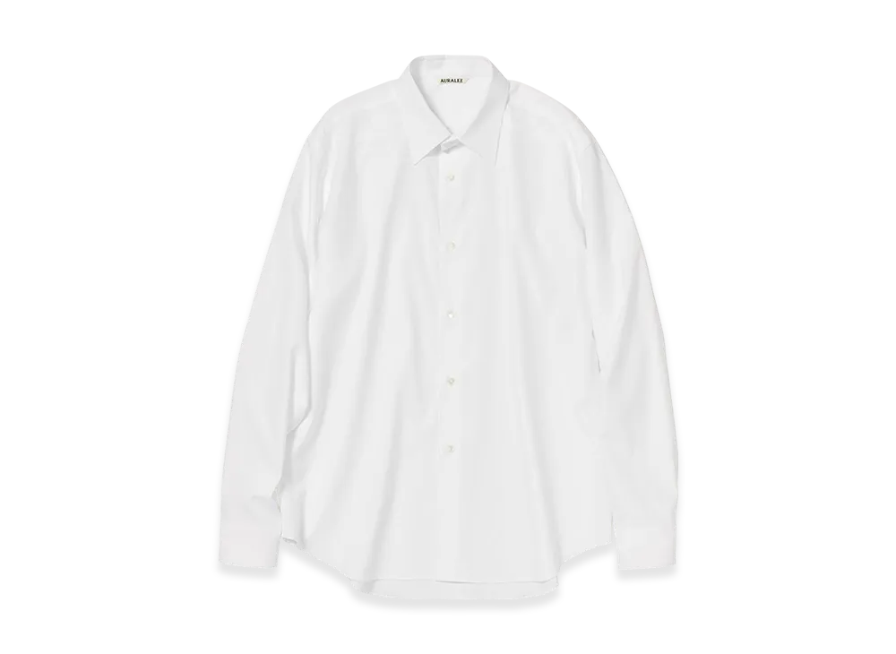 AURALEE Washed Finx Twill Shirt "White"