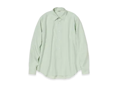 AURALEE Washed Finx Twill Shirt "Light Khaki"