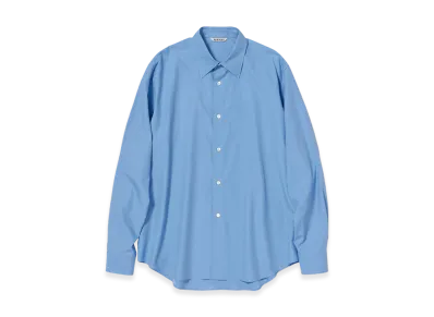 AURALEE Washed Finx Twill Shirt "Blue"