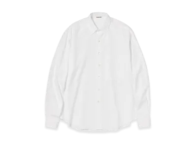 AURALEE Washed Finx Twill Big Shirt "White"