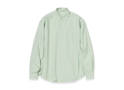 AURALEE Washed Finx Twill Big Shirt "Light Khaki"