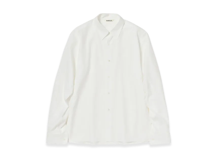 AURALEE Washed Finx Twill Double-Cuff Shirt AURALEE Washed Finx Twill Double-Cuff Shirt