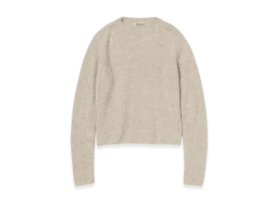 AURALEE Cashmere Melange Knit P/O "Top Gray Beige"