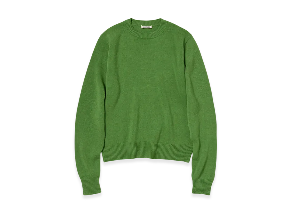 AURALEE Light Cashmere Knit P/O "Green"