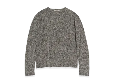 AURALEE Airy Silk Wool Knit P/O "Top Black"