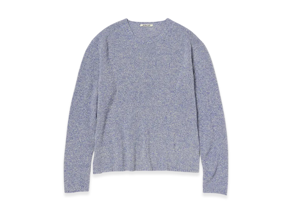 AURALEE Airy Silk Wool Knit P/O "Top Light Purple"