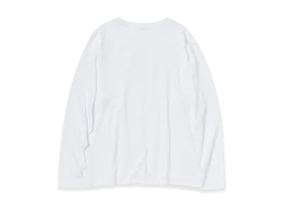 AURALEE Luster Plaiting Boat-Neck L/S Tee "White"