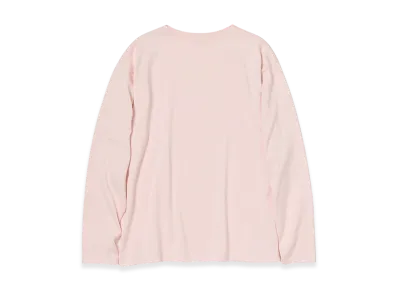 AURALEE Luster Plaiting Boat-Neck L/S Tee "Pale Pink"