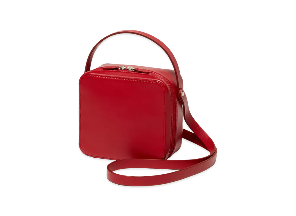 AURALEE Leather Shoulder Bag Made By Aeta "Red"