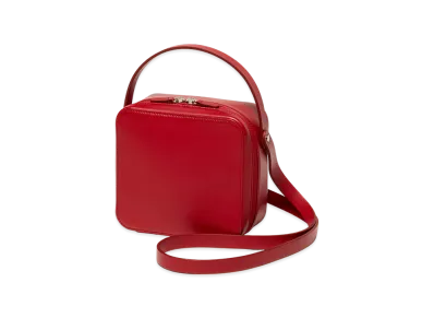 AURALEE Leather Shoulder Bag Made By Aeta "Red"
