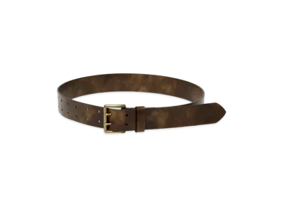 AURALEE Two-Hole Buckle Belt "Brown"