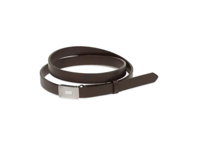 AURALEE Slide Buckle Belt "Brown"