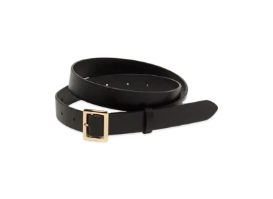 AURALEE Square Buckle Belt "Black"