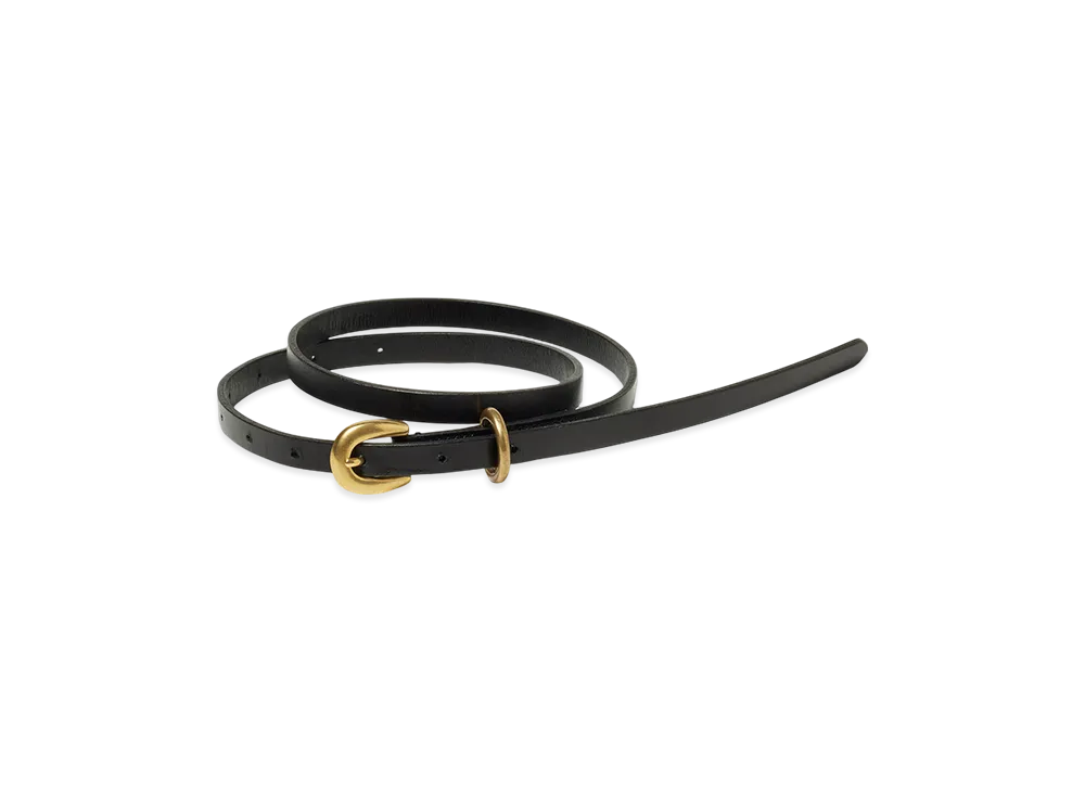 ✿オーラリー レザーベルト✿ブラック 新品未使用 AURALEE Leather Narrow Belt