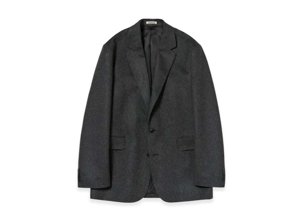 AURALEE Women's Cashmere Moleskin Jacket "Top Charcoal"