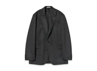 AURALEE Women's Cashmere Moleskin Jacket "Top Charcoal"