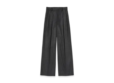 AURALEE Women's Cashmere Moleskin Two-Tuck Slacks "Top Charcoal"