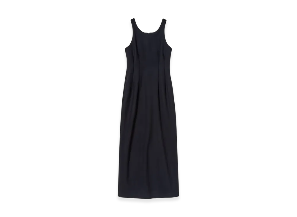 AURALEE Women's Tense Wool Double Cloth Sleeveless Dress "Dark Navy"
