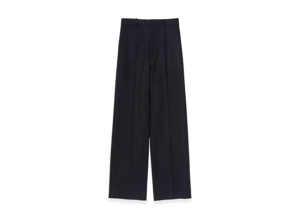 AURALEE Women's Tense Wool Double Cloth Slacks "Dark Navy"