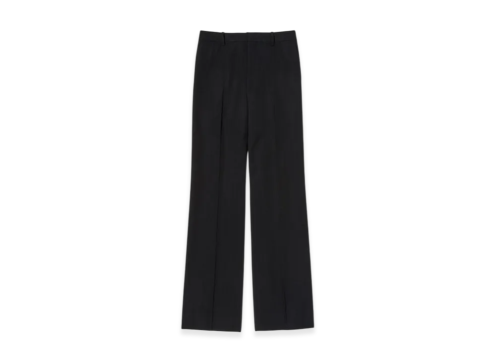 AURALEE Women's Light Wool Max Gabardine Slacks "Top Black"