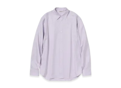 AURALEE Women's Finx Ox Chambray Shirt "Pale Purple"