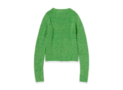 AURALEE Women's Cashmere Melange Knit P/O "Top Green"