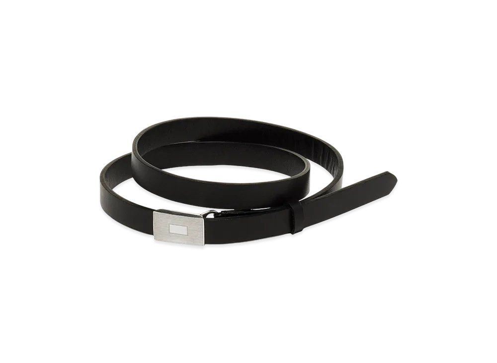 AURALEE Women's Slide Buckle Belt "Black"