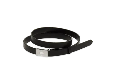 AURALEE Women's Slide Buckle Belt "Black"