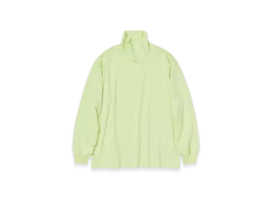 AURALEE Luster Plaiting Hi Neck L/S T-Shirt "Lime Yellow"